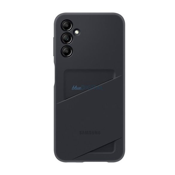 SAMSUNG szilikon telefonvédő (bankkártya tartó) FEKETE Samsung Galaxy A14 5G (SM-A146)