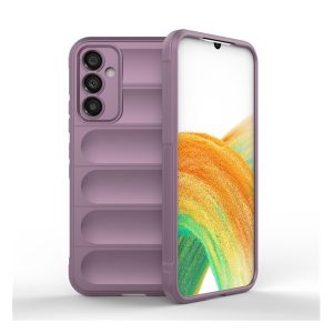 Szilikon telefonvédő (közepesen ütésálló, kamera védelem, 3D minta) LILA Samsung Galaxy A34 5G (SM-A346)