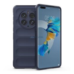   Szilikon telefonvédő (közepesen ütésálló, kamera védelem, 3D minta) SÖTÉTKÉK Huawei Mate 50 Pro