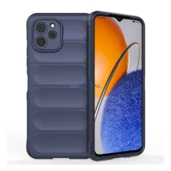   Szilikon telefonvédő (közepesen ütésálló, kamera védelem, 3D minta) SÖTÉTKÉK Huawei Nova Y61