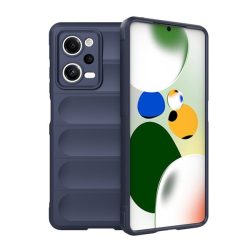   Szilikon telefonvédő (közepesen ütésálló, kamera védelem, 3D minta) SÖTÉTKÉK Xiaomi Redmi Note 12 Pro, Xiaomi Poco X5 Pro 5G