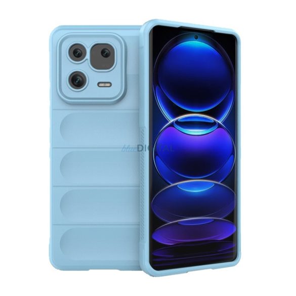 Szilikon telefonvédő (közepesen ütésálló, kamera védelem, 3D minta) VILÁGOSKÉK Xiaomi 13 Pro