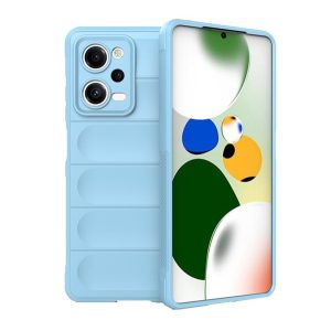 Szilikon telefonvédő (közepesen ütésálló, kamera védelem, 3D minta) VILÁGOSKÉK Xiaomi Redmi Note 12 Pro, Xiaomi Poco X5 Pro 5G