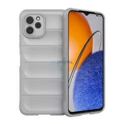   Szilikon telefonvédő (közepesen ütésálló, kamera védelem, 3D minta) VILÁGOSSZÜRKE Huawei Nova Y61