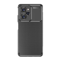   Szilikon telefonvédő (közepesen ütésálló, légpárnás sarok, karbon minta) FEKETE Xiaomi Poco X5 Pro 5G