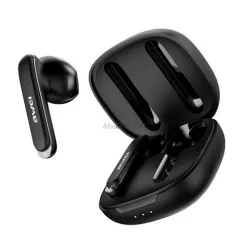   AWEI T66 bluetooth fülhallgató SZTEREO (v5.3, TWS, mikrofon, vízálló, aktív zajszűrő + töltőtok) FEKETE