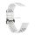 DEVIA DELUXE SPORT MESH pótszíj (egyedi méret, szilikon, állítható, lyukacsos, légáteresztő, S méret) FEHÉR Fitbit Charge 3, Fitbit Charge 4