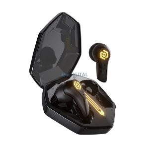 HAYLOU G3 bluetooth fülhallgató SZTEREO (v5.2, TWS, vízálló, zajszűrő, gamer + töltőtok) FEKETE