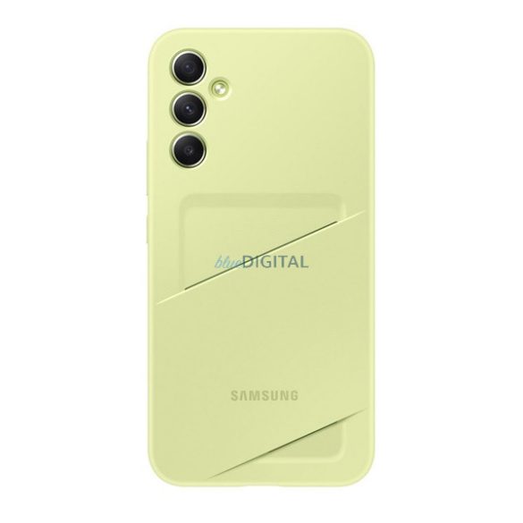 SAMSUNG szilikon telefonvédő (bankkártya tartó) LIME Samsung Galaxy A34 5G (SM-A346)
