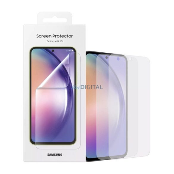 SAMSUNG képernyővédő fólia 2db (törlőkendő, felhelyezést segítő keret) ÁTLÁTSZÓ Samsung Galaxy A54 5G (SM-A546)