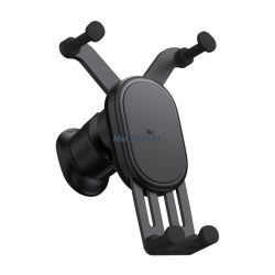   BASEUS autós tartó (szellőzőre, gravitációs, 15W, wireless, 5.4-6.7" méret) FEKETE