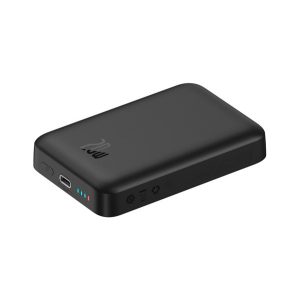 BASEUS MAGNETIC MINI OS vésztöltő Type-C aljzat (10000mAh, 20W, PD gyorstöltő, wireless, MagSafe + Type-C kábel) FEKETE