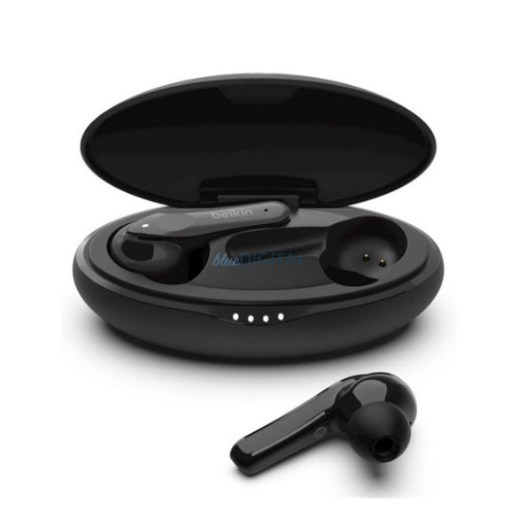 BELKIN SOUNDFORM MOVE bluetooth fülhallgató SZTEREO (v5.0, TWS, mikrofon, IPX5 vízálló + töltőtok) FEKETE