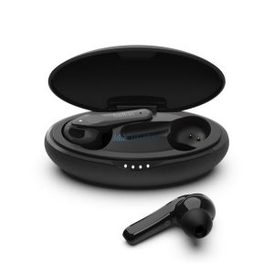BELKIN SOUNDFORM MOVE PLUS bluetooth fülhallgató SZTEREO (v5.0, TWS, mikrofon, IPX5 vízálló + töltőtok) FEKETE