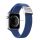 DUX DUCIS pótszíj (egyedi méret, nagy, textil, állítható) KÉK Apple Watch Ultra 49mm, Apple Watch Series 7 45mm, Apple Watch Series 8 45mm, Apple Watch Series 4 44mm, Apple Watch Series 5 44mm, Apple Watch Series SE 44mm, Apple Watc