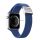 DUX DUCIS pótszíj (egyedi méret, textil, állítható) KÉK Apple Watch Ultra 49mm, Apple Watch Series 7 45mm, Apple Watch Series SE 2 44mm, Apple Watch Series 1 42mm, Apple Watch Series 2 42mm, Ap