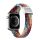 DUX DUCIS pótszíj (egyedi méret, nagy, textil, szivárvány, állítható) FEHÉR Apple Watch Ultra 49mm, Apple Watch Series 8 45mm, Apple Watch Series 7 45mm, Apple Watch Series 4 44mm, Apple Watch Series 5 44mm, Apple Watch Series 6 44mm, Apple Watch