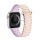 DUX DUCIS pótszíj (egyedi méret, szilikon, mágneses zár) RÓZSASZÍN Apple Watch Ultra 49mm, Apple Watch Series 7 45mm, Apple Watch Series SE 2 44mm, Apple Watch Series 1 42mm, Apple Watch Series