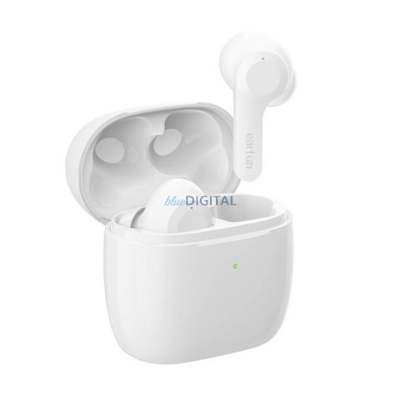 EARFUN AIR bluetooth fülhallgató SZTEREO (v5.0, TWS, mikrofon, zajszűrő, IPX7 vízálló + töltőtok) FEHÉR