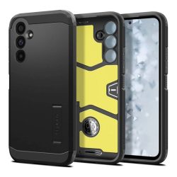  SPIGEN TOUGH ARMOR műanyag telefonvédő (szilikon keret, közepesen ütésálló, kitámasztó) FEKETE Samsung Galaxy A54 5G (SM-A546)