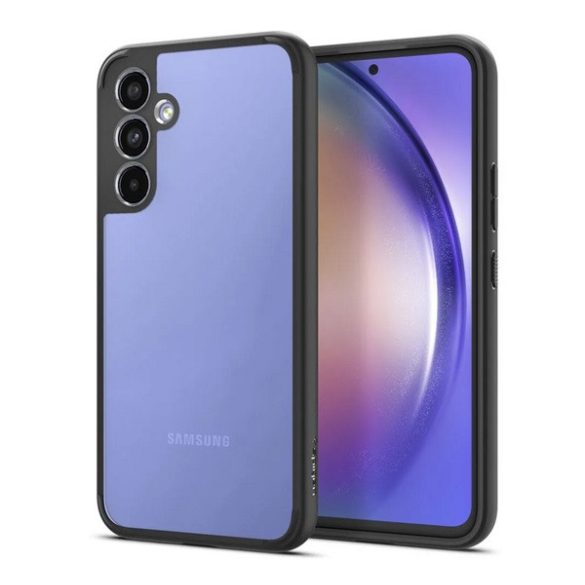 SPIGEN ULTRA HYBRID műanyag telefonvédő (közepesen ütésálló, szilikon légpárnás keret) FEKETE Samsung Galaxy A54 5G (SM-A546)