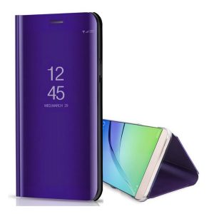 Tok álló (aktív FLIP, oldalra nyíló, asztali tartó funkció, tükrös felület, Mirror View Case) LILA Honor X8 5G, Honor 70 Lite 5G, Honor X6 (2022)