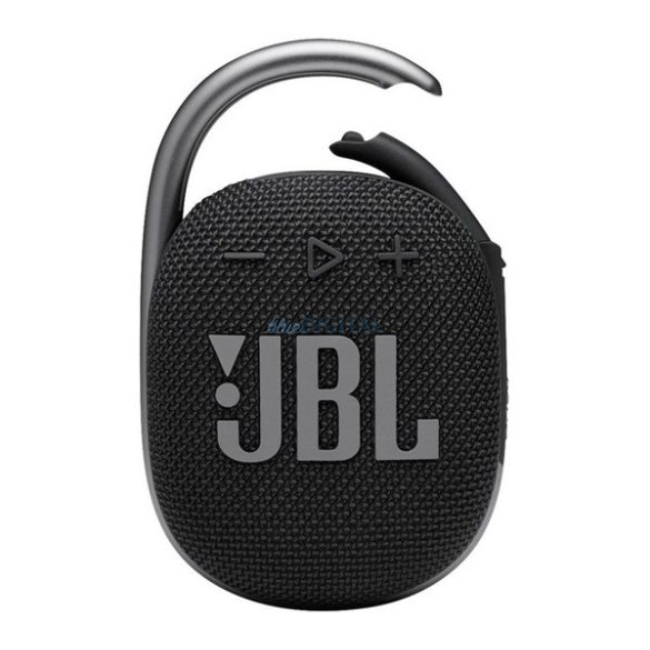 JBL CLIP4 bluetooth hordozható hangszóró (v5.1, 1050mAh belső akku, 5W, IPX67 vízálló) FEKETE