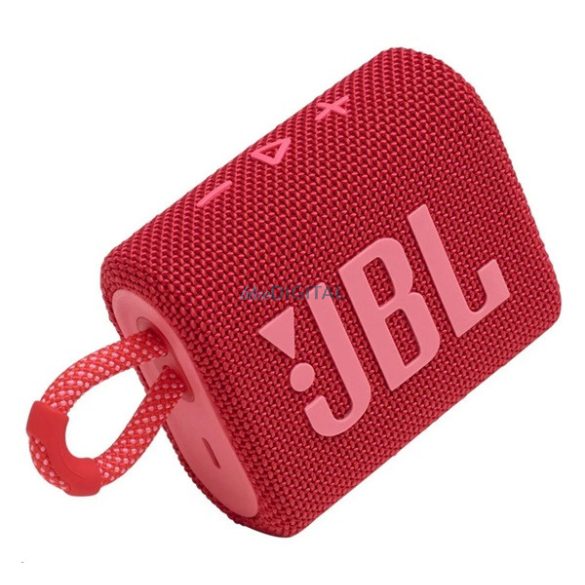 JBL GO3 bluetooth hordozható hangszóró (750mAh belső akku, 4.2W, vízálló, porálló) PIROS