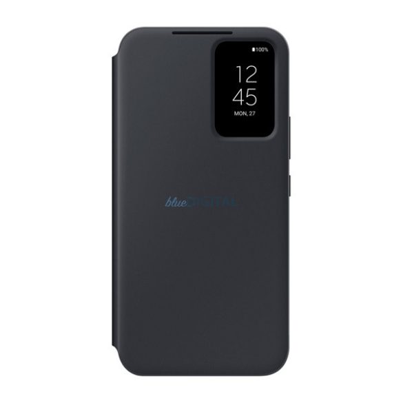SAMSUNG tok álló (aktív FLIP, oldalra nyíló, Clear View Cover) FEKETE Samsung Galaxy A54 5G (SM-A546)