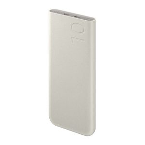 SAMSUNG vésztöltő 2 Type-C aljzat (10000mAh, 25W, PD gyorstöltő) BÉZS