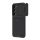 NILLKIN TEXTURED S műanyag telefonvédő (szilikon keret, 3D minta, kamera védelem, vezeték nélküli töltés) FEKETE Samsung Galaxy S23 Plus (SM-S916)