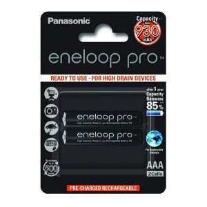 PANASONIC ENELOOP PRO elem (AAA, BK-4HCDE/2BE, 1.2V, 930mAh Ni-MH, újratölthető) 2db/csomag