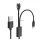 Töltőkábel 2in1 (USB - Garmin/Type-C, 115cm) FEKETE