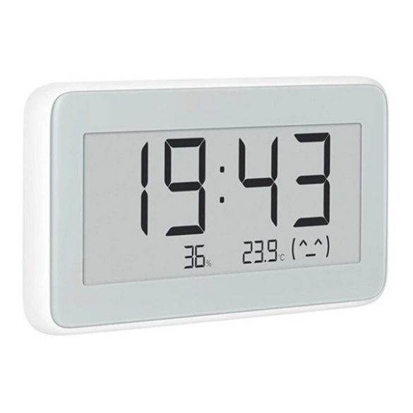 XIAOMI MI Temperature and Humidity Monitor Clock Pro okos hőmérő és páratartalom érzékelő (Bluetooth) FEHÉR