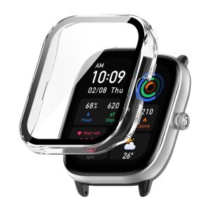 Műanyag keret (ütésálló + kijelzővédő üveg) ÁTLÁTSZÓ Amazfit GTS 4 Mini