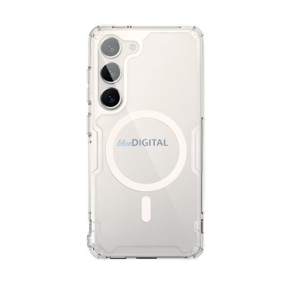 NILLKIN NATURE PRO MAGNETIC műanyag telefonvédő (közepesen ütésálló, légpárnás sarok, Magsafe rögzítés) ÁTLÁTSZÓ Samsung Galaxy S23 Plus (SM-S916)