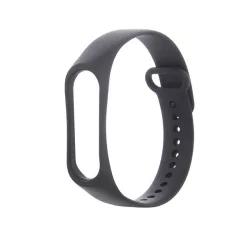   Pótszíj (egyedi méret, szilikon) FEKETE Xiaomi Mi Band 5, Xiaomi Mi Band 6