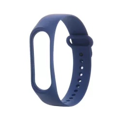   Pótszíj (egyedi méret, szilikon) SÖTÉTKÉK Xiaomi MI Band 3, Xiaomi MI Band 4