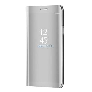 Tok álló (aktív FLIP, oldalra nyíló, asztali tartó funkció, tükrös felület, Mirror View Case) EZÜST Samsung Galaxy A54 5G (SM-A546)