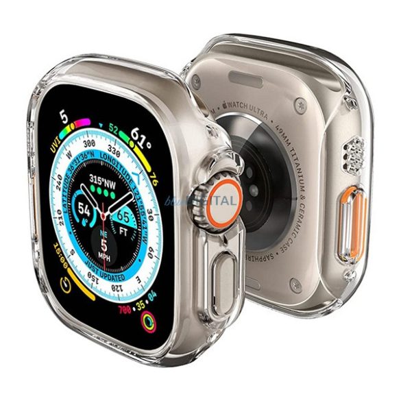 SPIGEN THIN FIT műanyag óra keret (közepesen ütésálló) ÁTLÁTSZÓ Apple Watch Ultra 49mm