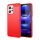 Szilikon telefonvédő (közepesen ütésálló, légpárnás sarok, szálcsiszolt, karbon minta) PIROS Xiaomi Redmi Note 12 4G