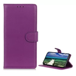   Tok álló, bőr hatású (FLIP, oldalra nyíló, asztali tartó funkció, prémium) LILA Nokia C22