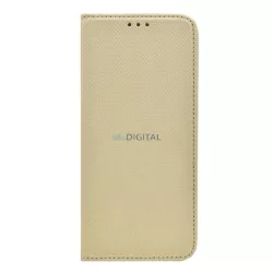   Tok álló, bőr hatású (FLIP, oldalra nyíló, asztali tartó funkció, rombusz minta) ARANY Oppo Reno 8 Pro