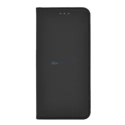   Tok álló, bőr hatású (FLIP, oldalra nyíló, asztali tartó funkció, rombusz minta) FEKETE Oppo Reno 8