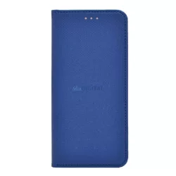   Tok álló, bőr hatású (FLIP, oldalra nyíló, asztali tartó funkció, rombusz minta) SÖTÉTKÉK Oppo Reno 8 Pro