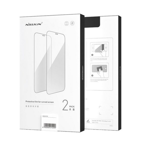 NILLKIN képernyővédő fólia 2db (3D full cover, íves, karcálló, 0.33mm, 9H + felhelyezést segítő keret) FEKETE Xiaomi 13 Lite