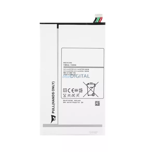 Akku 4900mAh Li-Polymer (EB-BT705FBE, EB-BT705FBC kompatibilis) Samsung Galaxy Tab S 8.4 LTE (SM-T705), Galaxy Tab S 8.4 WIFI (SM-T700)