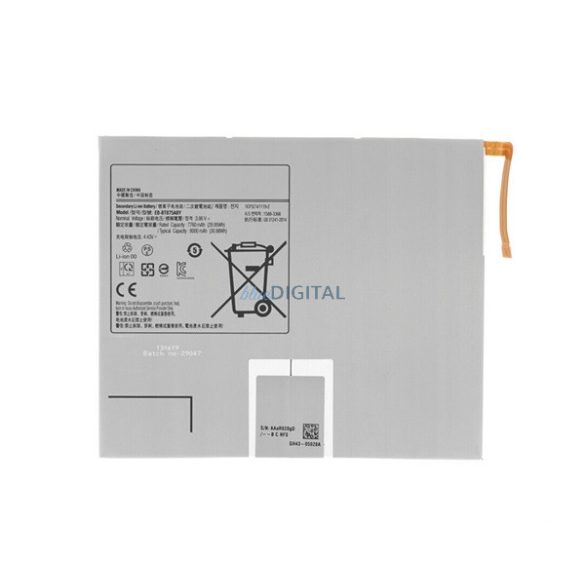 Akku 8000mAh LI-ION (EB-BT875ABY kompatibilis) Samsung Galaxy Tab S8 LTE (SM-X706), Galaxy Tab S8 WIFI (SM-X700), Galaxy Tab S7 LTE 5G (SM-T876)