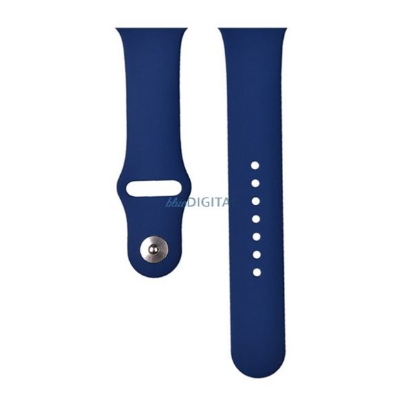 DEVIA DELUXE SPORT pótszíj (egyedi méret, szilikon, állítható) SÖTÉTKÉK Apple Watch Series 4 44mm, Apple Watch Series 3 42mm, Apple Watch Series 6 44mm, Apple Watch Ultra 49mm, Apple Watch Se