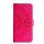 Tok álló, bőr hatású (FLIP, oldalra nyíló, asztali tartó funkció, csuklópánt, mandala minta) RÓZSASZÍN Xiaomi Redmi 12C